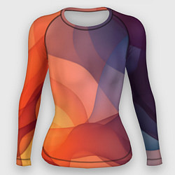 Рашгард женский Летящая вуаль, цвет: 3D-принт