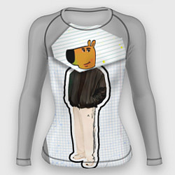 Женский рашгард Чиловый парень - свидетель мем