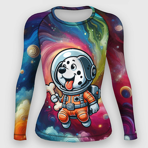 Женский рашгард Funny dalmatian puppy - ai art / 3D-принт – фото 1