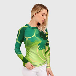 Рашгард женский Вдохновленный природой, цвет: 3D-принт — фото 2