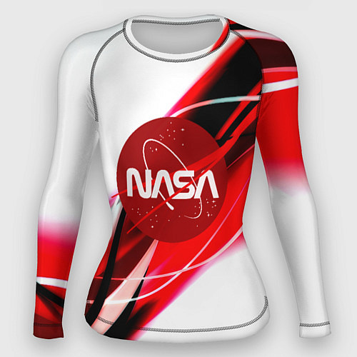 Женский рашгард Nasa абстрактные полосы / 3D-принт – фото 1