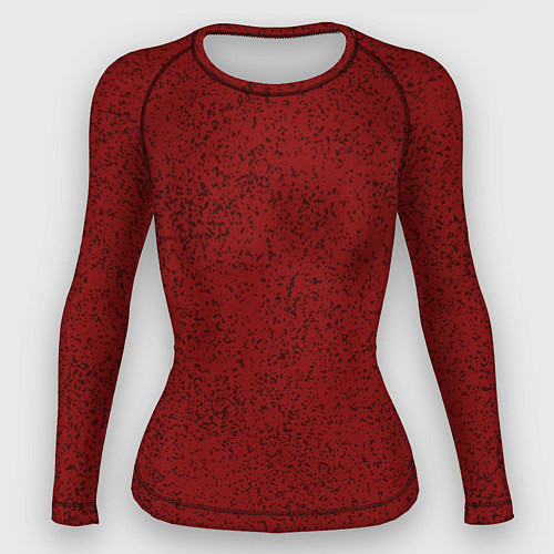 Женский рашгард Тёмный красный в крапинку / 3D-принт – фото 1