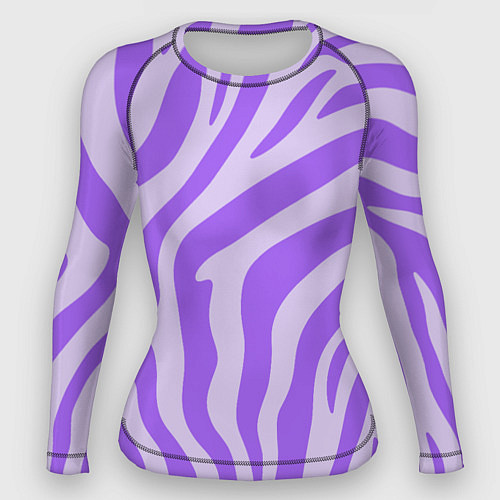 Женский рашгард Лавандовый тигровый паттерн / 3D-принт – фото 1