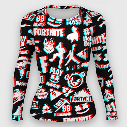 Женский рашгард Fortnite glitch game / 3D-принт – фото 1