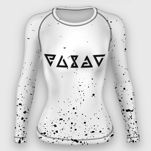 Женский рашгард Ведьмак брызги красок / 3D-принт – фото 1