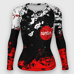 Рашгард женский Nasa краски, цвет: 3D-принт