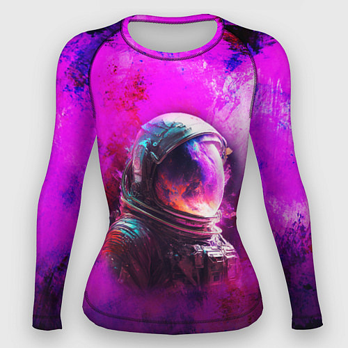 Женский рашгард Космонавт красочный / 3D-принт – фото 1