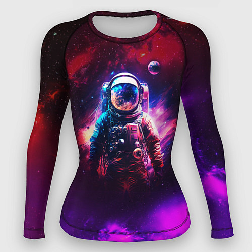 Женский рашгард Космонавт пламенный / 3D-принт – фото 1