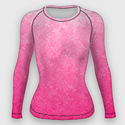 Женский рашгард Розовый градиент с узором