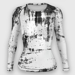 Рашгард женский Color black and white, цвет: 3D-принт