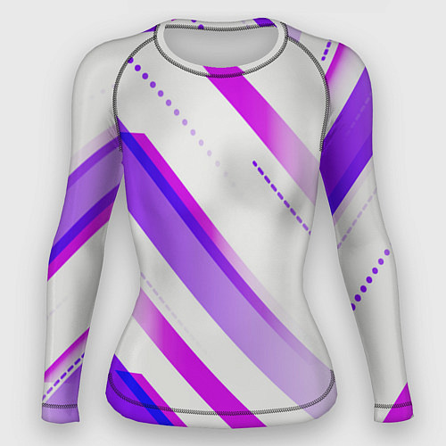 Женский рашгард Color white pink / 3D-принт – фото 1