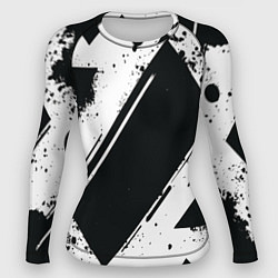 Женский рашгард Color black white