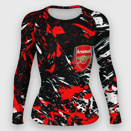 Женский рашгард Arsenal краски текстура / 3D-принт – фото 1