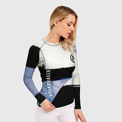 Рашгард женский Volkswagen логотип, цвет: 3D-принт — фото 2