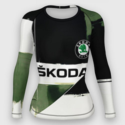 Женский рашгард Skoda логотип