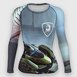Рашгард женский Lamborghini - motorsport extreme, цвет: 3D-принт