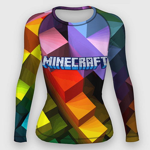 Женский рашгард Minecraft - pattern / 3D-принт – фото 1