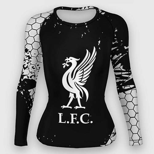 Женский рашгард Liverpool hexagon / 3D-принт – фото 1