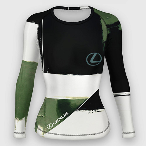 Женский рашгард Lexus логотип / 3D-принт – фото 1
