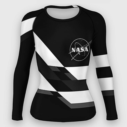 Женский рашгард Nasa геометрия полосы / 3D-принт – фото 1