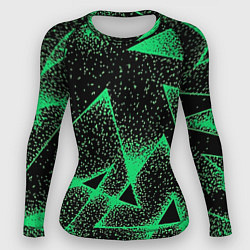 Женский рашгард A light green triangle with dots