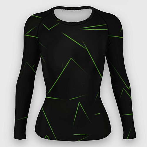 Женский рашгард Color green line / 3D-принт – фото 1