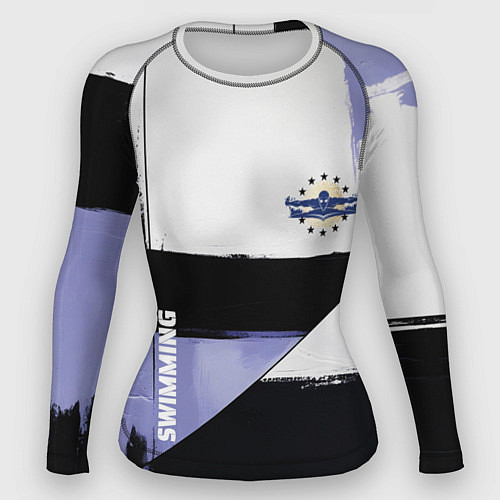 Женский рашгард Плавание спортивное / 3D-принт – фото 1