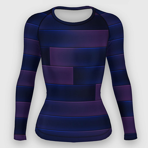 Женский рашгард Color blue square / 3D-принт – фото 1