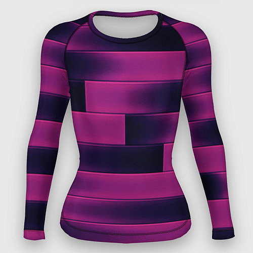 Женский рашгард Color pink square / 3D-принт – фото 1