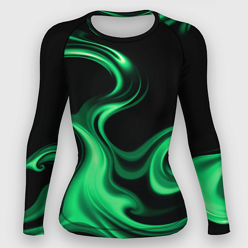 Женский рашгард Color green smoke / 3D-принт – фото 1
