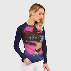 Рашгард женский Аркейн Джинкс пушка, цвет: 3D-принт — фото 2