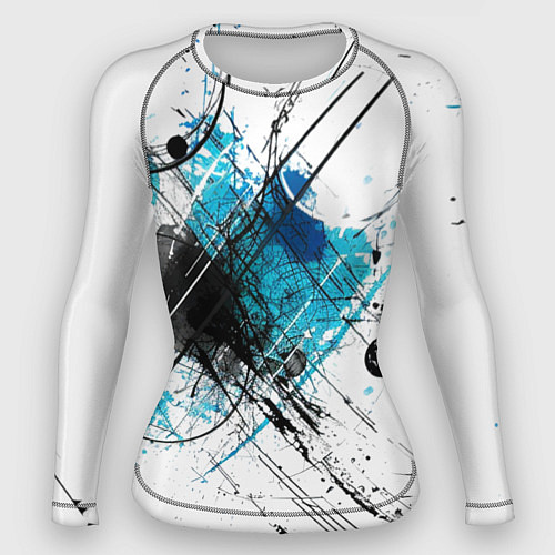 Женский рашгард Абстракция цвета / 3D-принт – фото 1