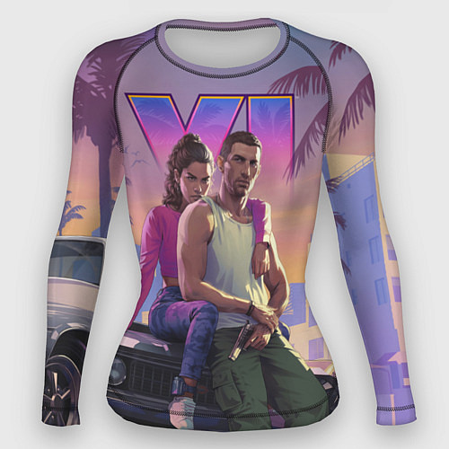 Женский рашгард Gta 6 - new story / 3D-принт – фото 1