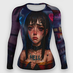 Женский рашгард Девушка с разбитым сердцем