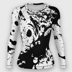 Женский рашгард Чёрный с белой абстракцией