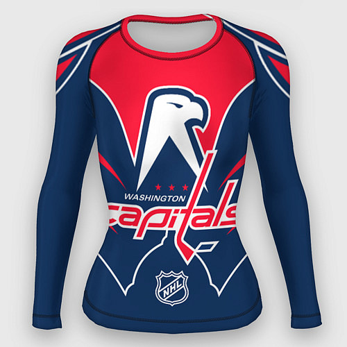 Женский рашгард Washington Capitals NHL / 3D-принт – фото 1