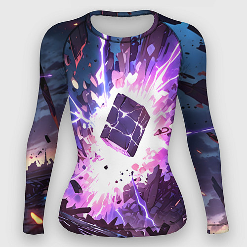 Женский рашгард Магический куб / 3D-принт – фото 1