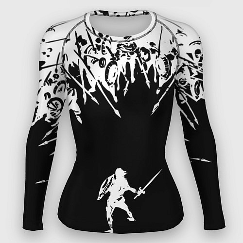 Женский рашгард И один в поле воин / 3D-принт – фото 1