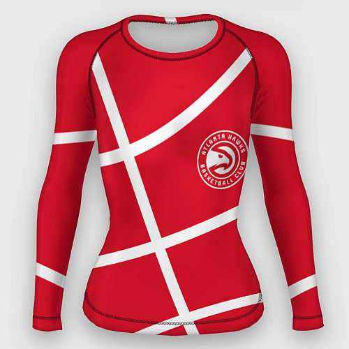 Женский рашгард Atlanta Hawks NBA team / 3D-принт – фото 1