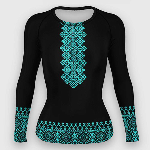 Женский рашгард Обережная вязь - вышиванка / 3D-принт – фото 1