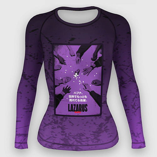 Женский рашгард Lazarus: Violet Pattern / 3D-принт – фото 1