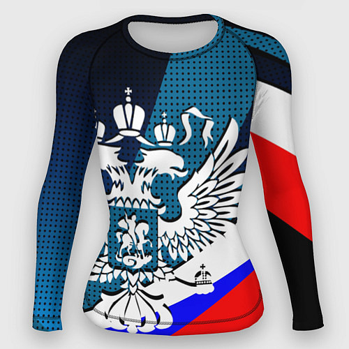 Женский рашгард Герб России и флаг государства / 3D-принт – фото 1