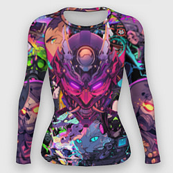 Рашгард женский Стиль Cyberpunk, цвет: 3D-принт