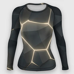 Женский рашгард Объемные серые плиты