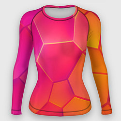 Женский рашгард Розово-оранжевые плиты