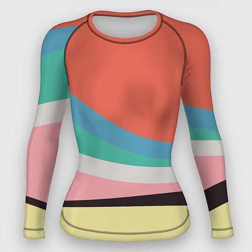 Женский рашгард Спектр июнь / 3D-принт – фото 1