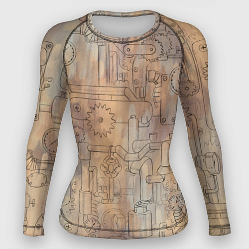 Женский рашгард Стимпанк элементы / 3D-принт – фото 1