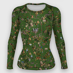 Рашгард женский Земли Замка - Герои 3, цвет: 3D-принт