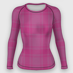 Женский рашгард Checkered pink