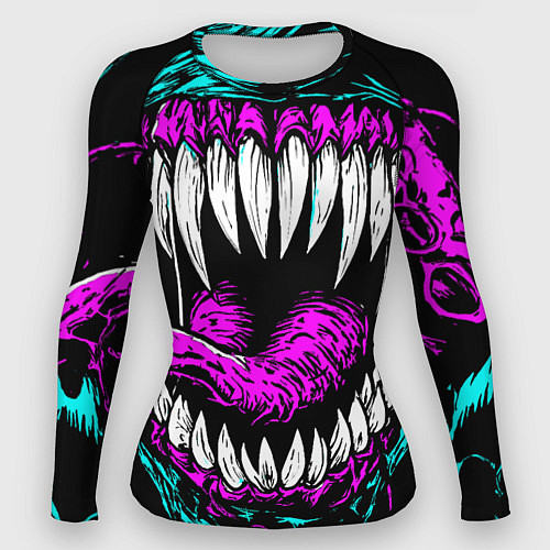 Женский рашгард Клыки венома / 3D-принт – фото 1